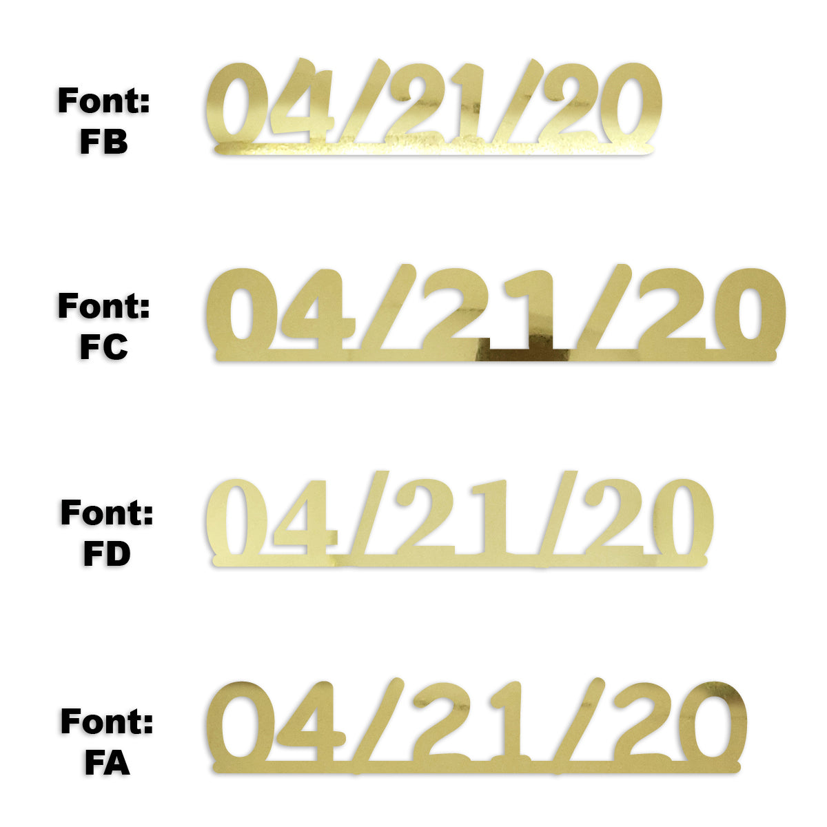 Custom-Fetti Date - 04/21/24 or 04/21/25  Gold