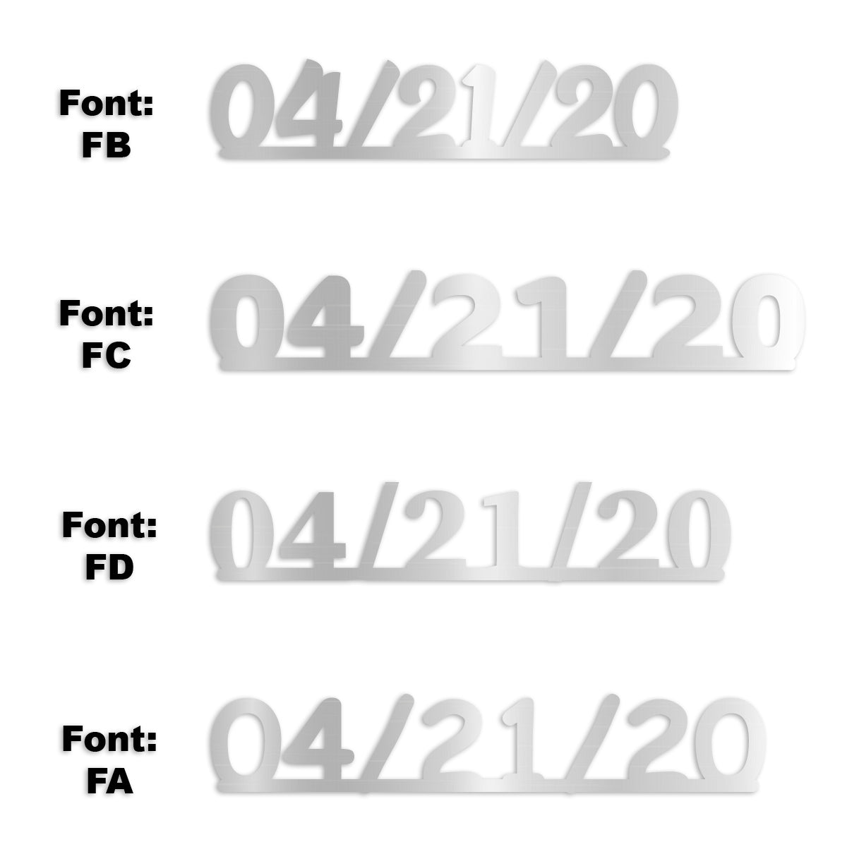 Custom-Fetti Date - 04/21/24 or 04/21/25  Silver