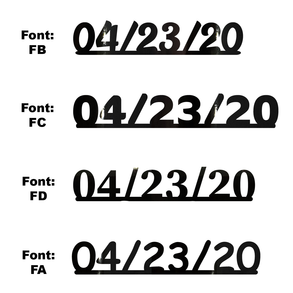 Custom-Fetti Date - 04/23/24 or 04/23/25  Black