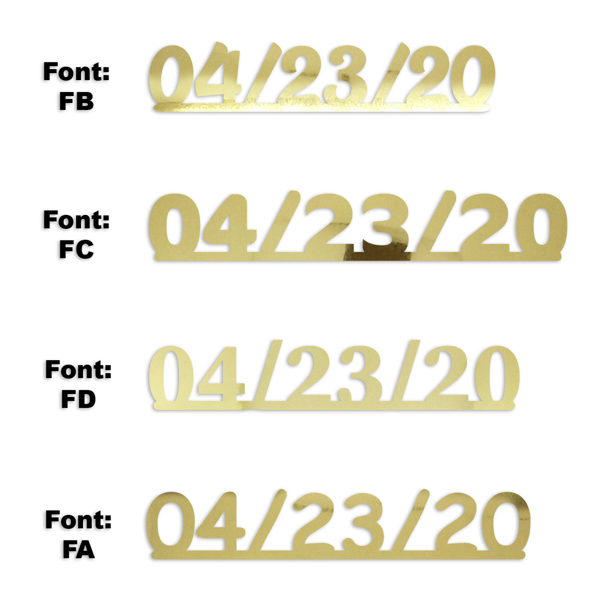 Custom-Fetti Date - 04/23/24 or 04/23/25  Gold