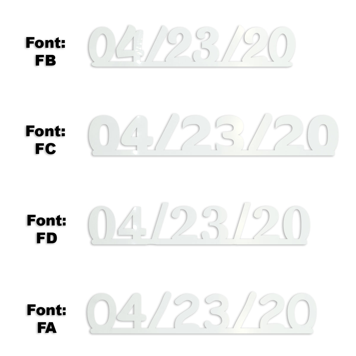 Custom-Fetti Date - 04/23/24 or 04/23/25  White