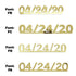 Custom-Fetti Date - 04/24/24 or 04/24/25  Gold