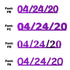 Custom-Fetti Date - 04/24/24 or 04/24/25  Purple
