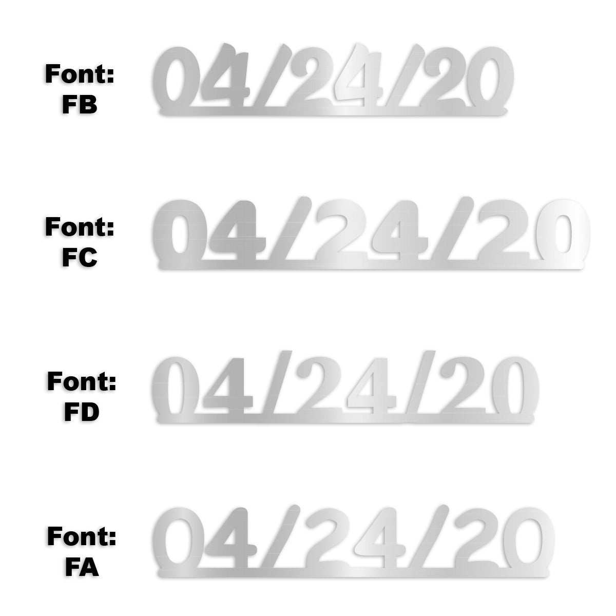 Custom-Fetti Date - 04/24/24 or 04/24/25  Silver