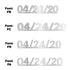 Custom-Fetti Date - 04/24/24 or 04/24/25  Silver