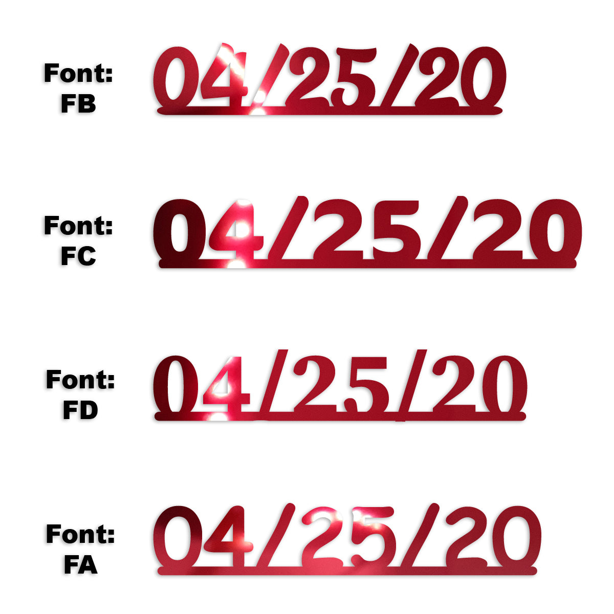Custom-Fetti Date - 04/25/24 or 04/25/25  Red