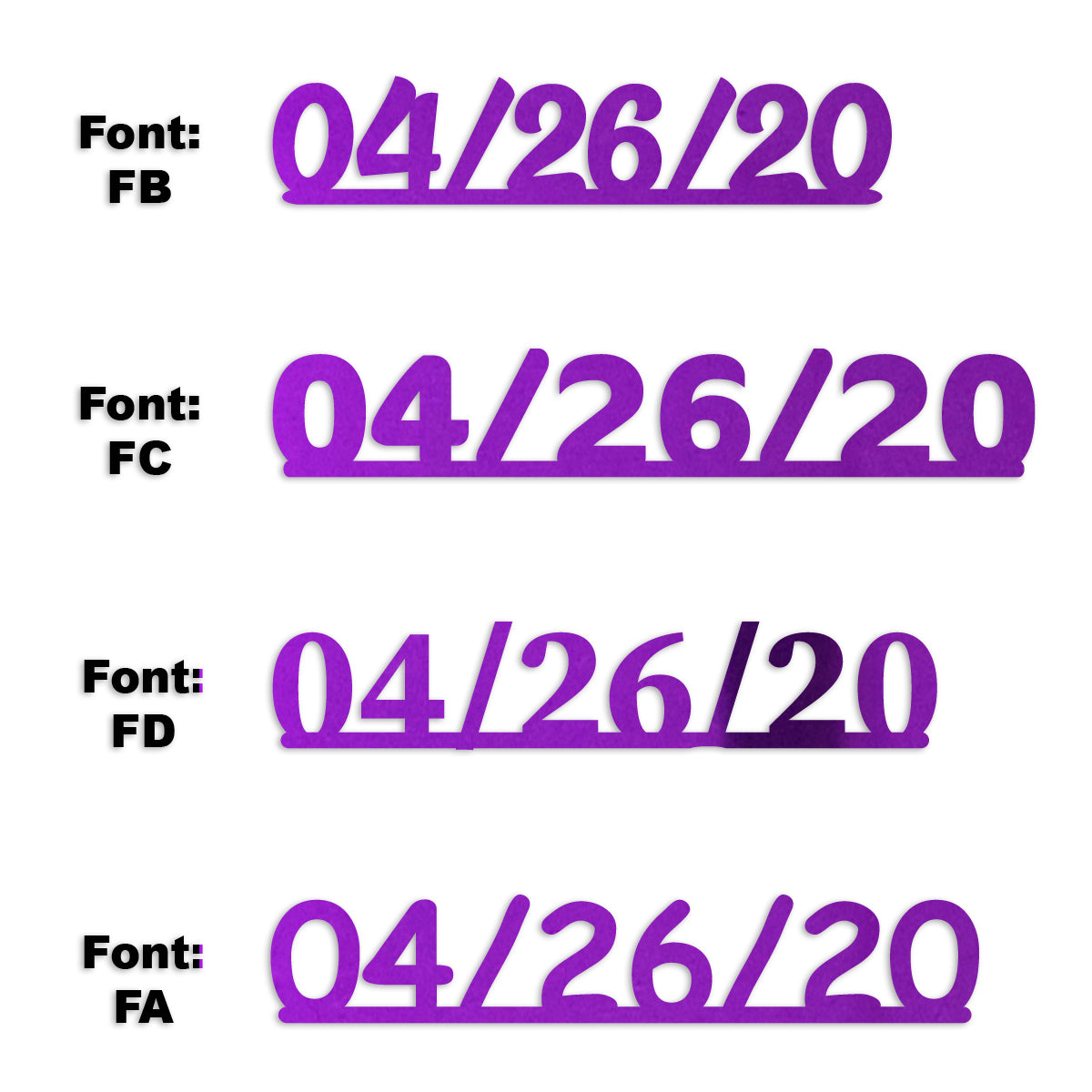 Custom-Fetti Date - 04/26/24 or 04/26/25  Purple