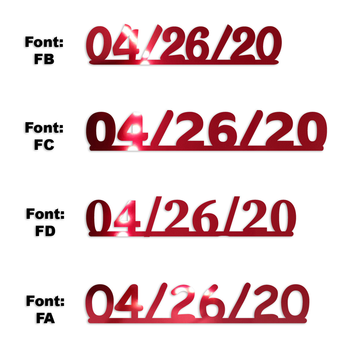 Custom-Fetti Date - 04/26/24 or 04/26/25  Red
