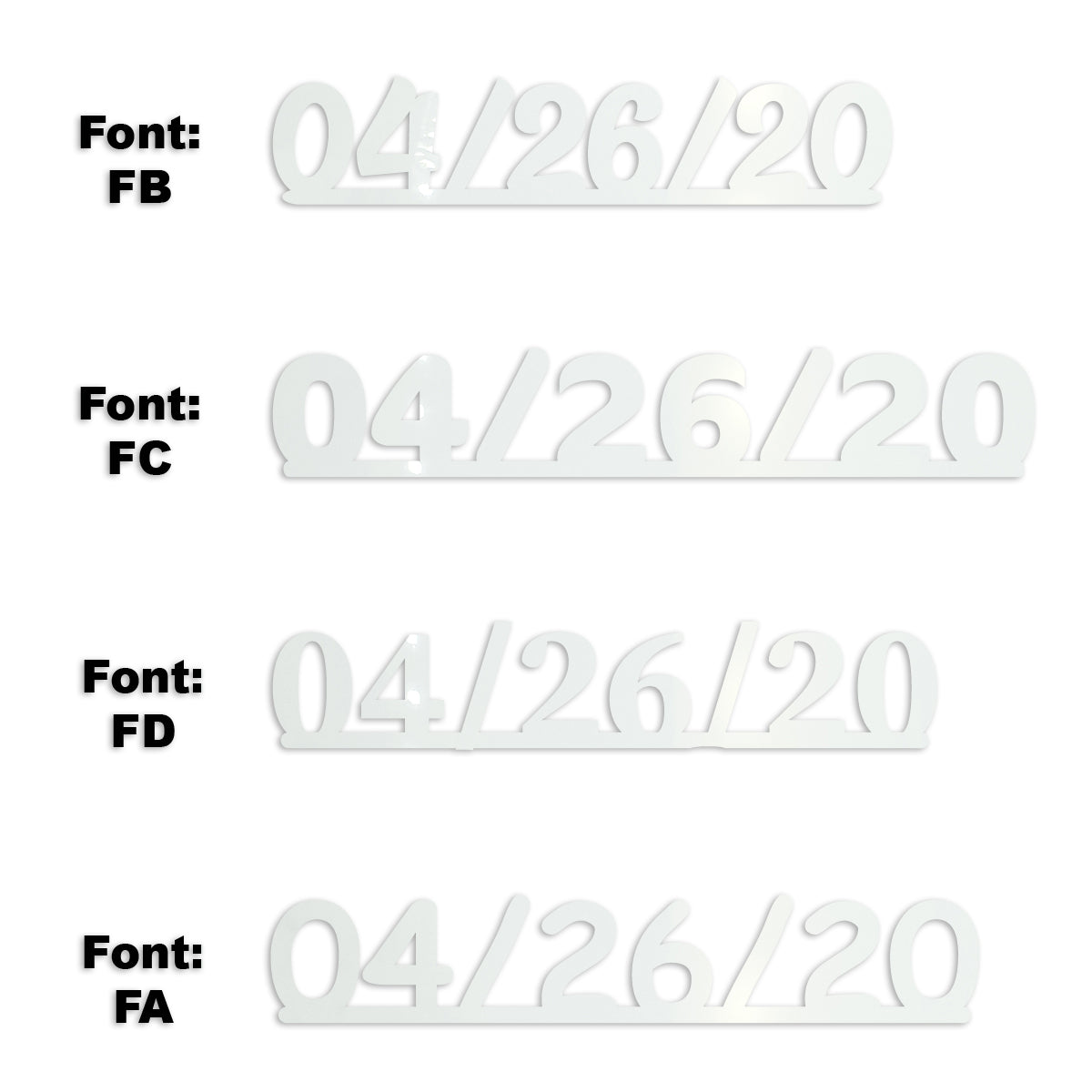 Custom-Fetti Date - 04/26/24 or 04/26/25  White