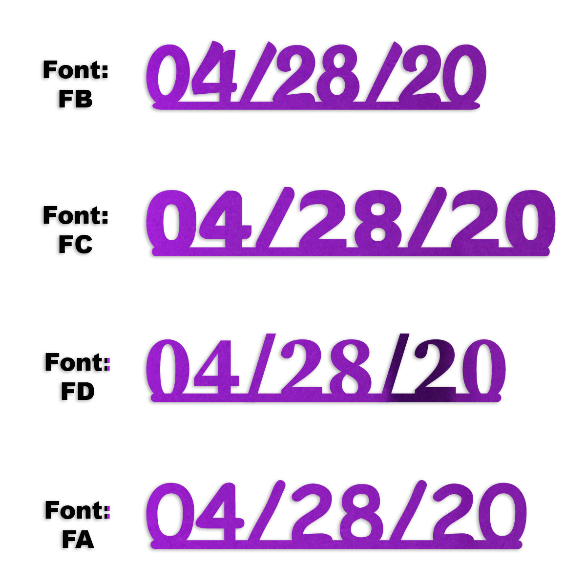 Custom-Fetti Date - 04/28/24 or 04/28/25  Purple