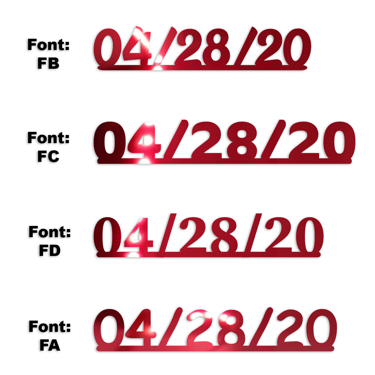 Custom-Fetti Date - 04/28/24 or 04/28/25  Red