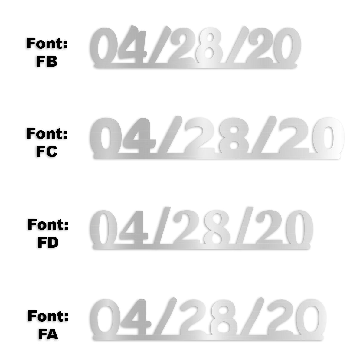 Custom-Fetti Date - 04/28/24 or 04/28/25  Silver