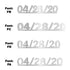 Custom-Fetti Date - 04/28/24 or 04/28/25  Silver