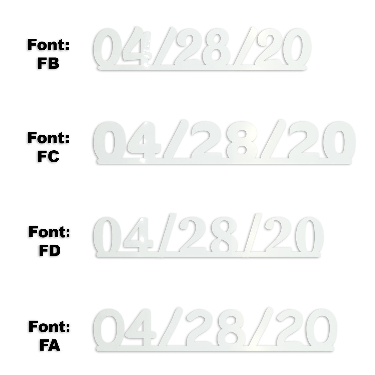 Custom-Fetti Date - 04/28/24 or 04/28/25  White
