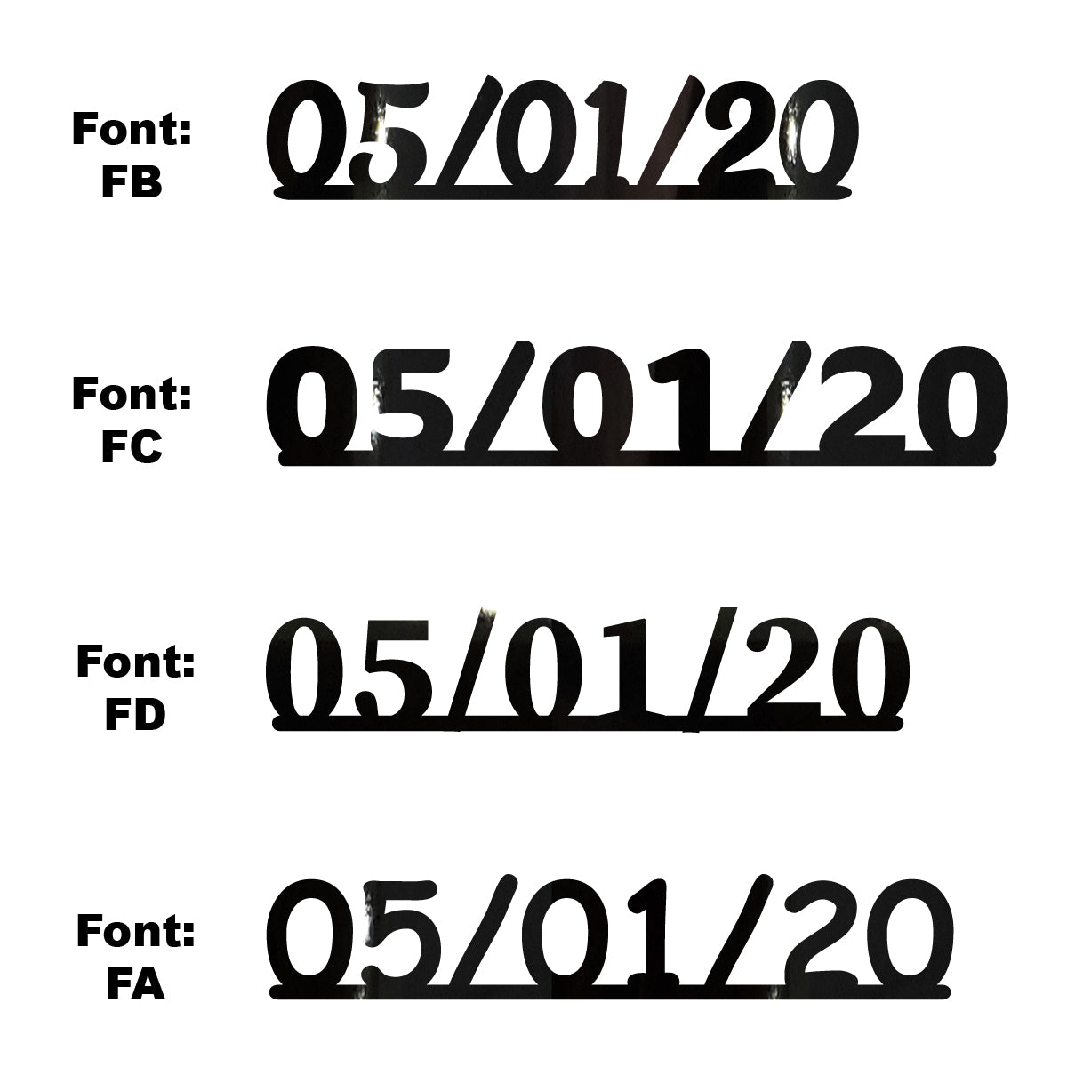 Custom-Fetti Date - 05/01/24 or 05/01/25  Black