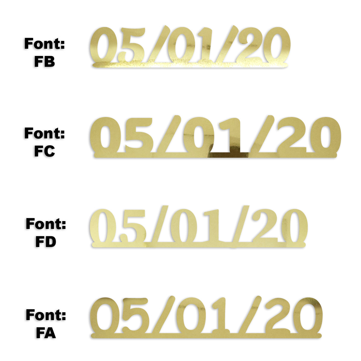 Custom-Fetti Date - 05/01/24 or 05/01/25  Gold