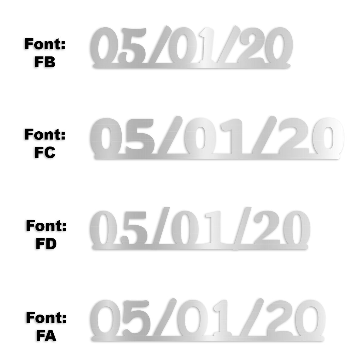 Custom-Fetti Date - 05/01/24 or 05/01/25  Silver