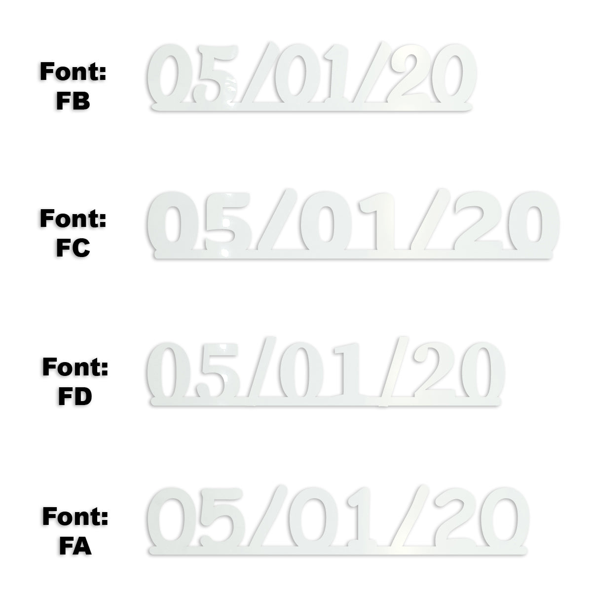 Custom-Fetti Date - 05/01/24 or 05/01/25  White