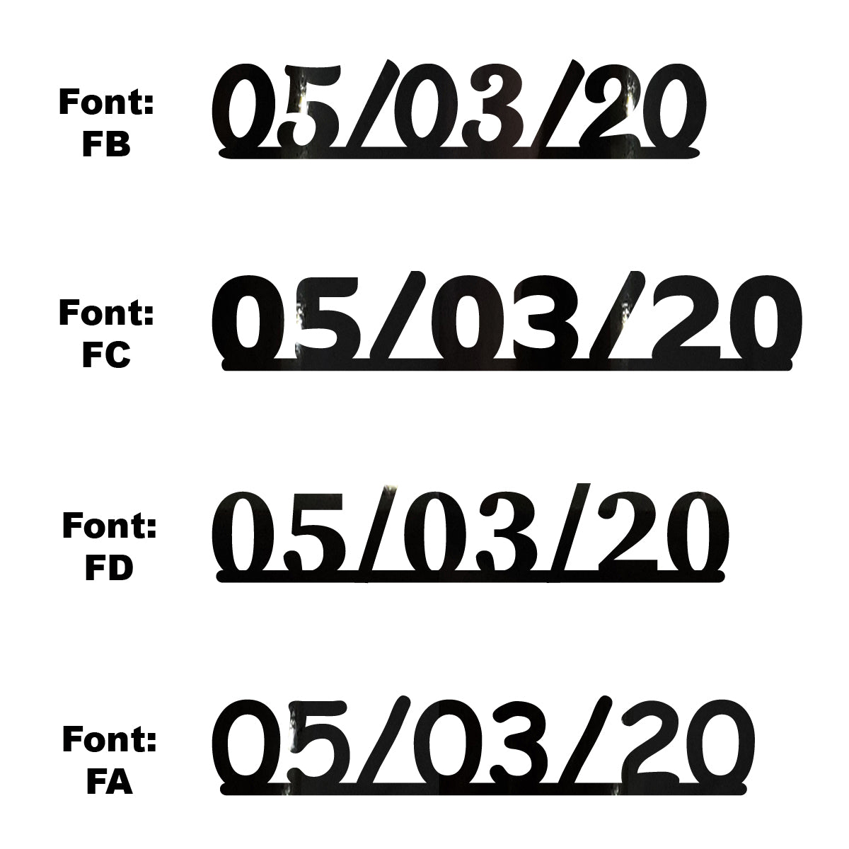 Custom-Fetti Date - 05/03/24 or 05/03/25  Black