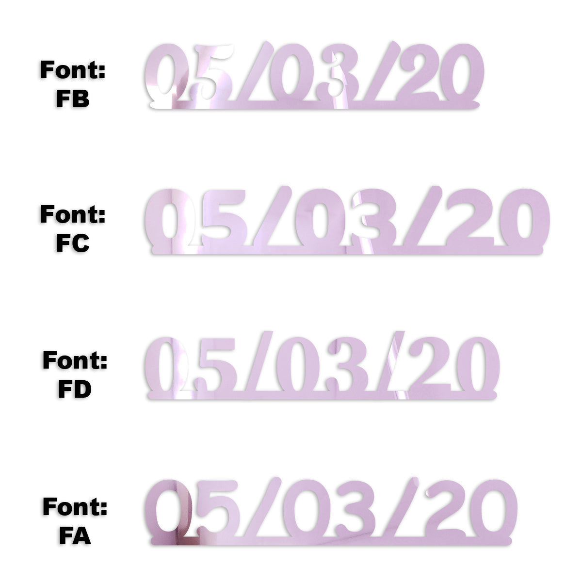 Custom-Fetti Date - 05/03/24 or 05/03/25  Pink