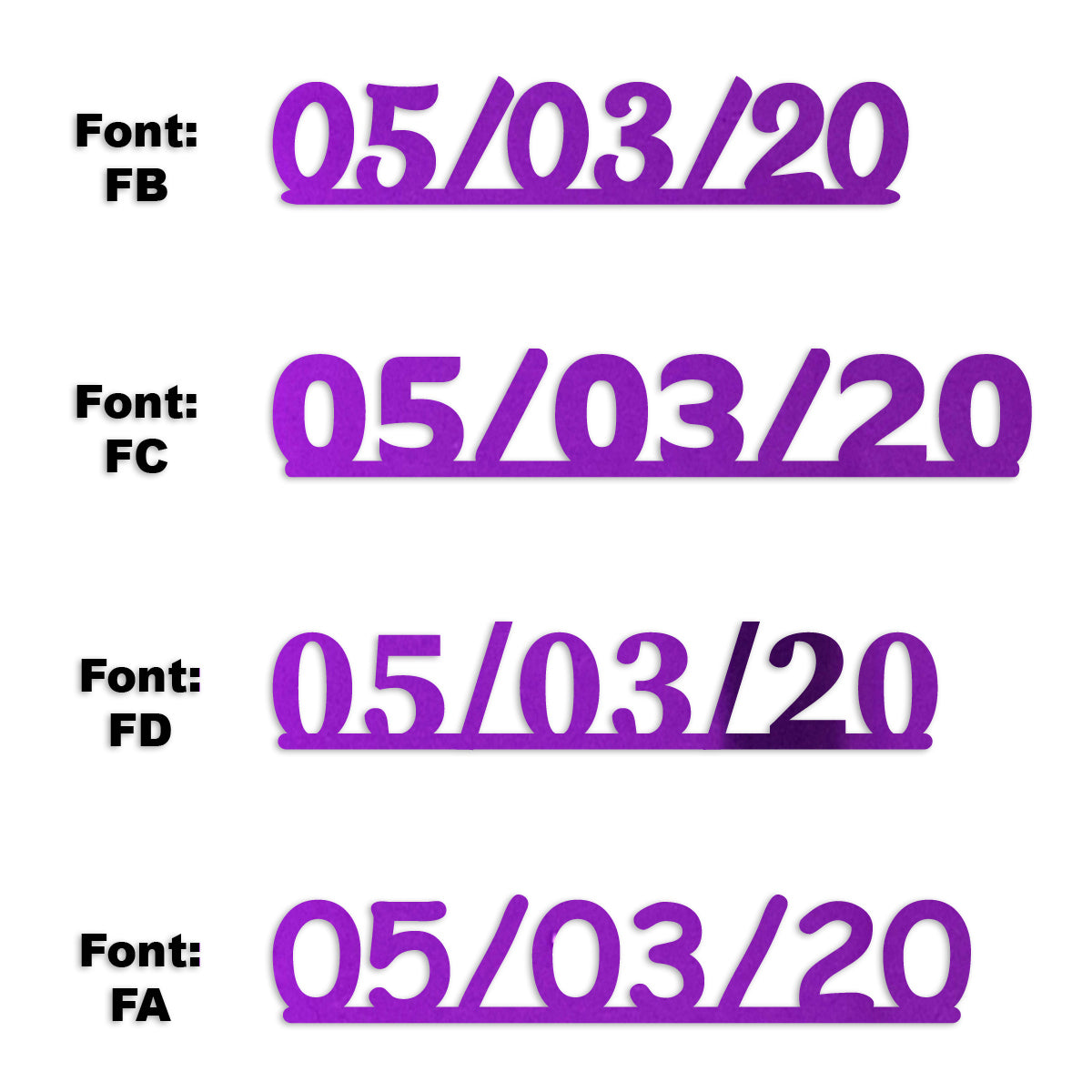 Custom-Fetti Date - 05/03/24 or 05/03/25  Purple
