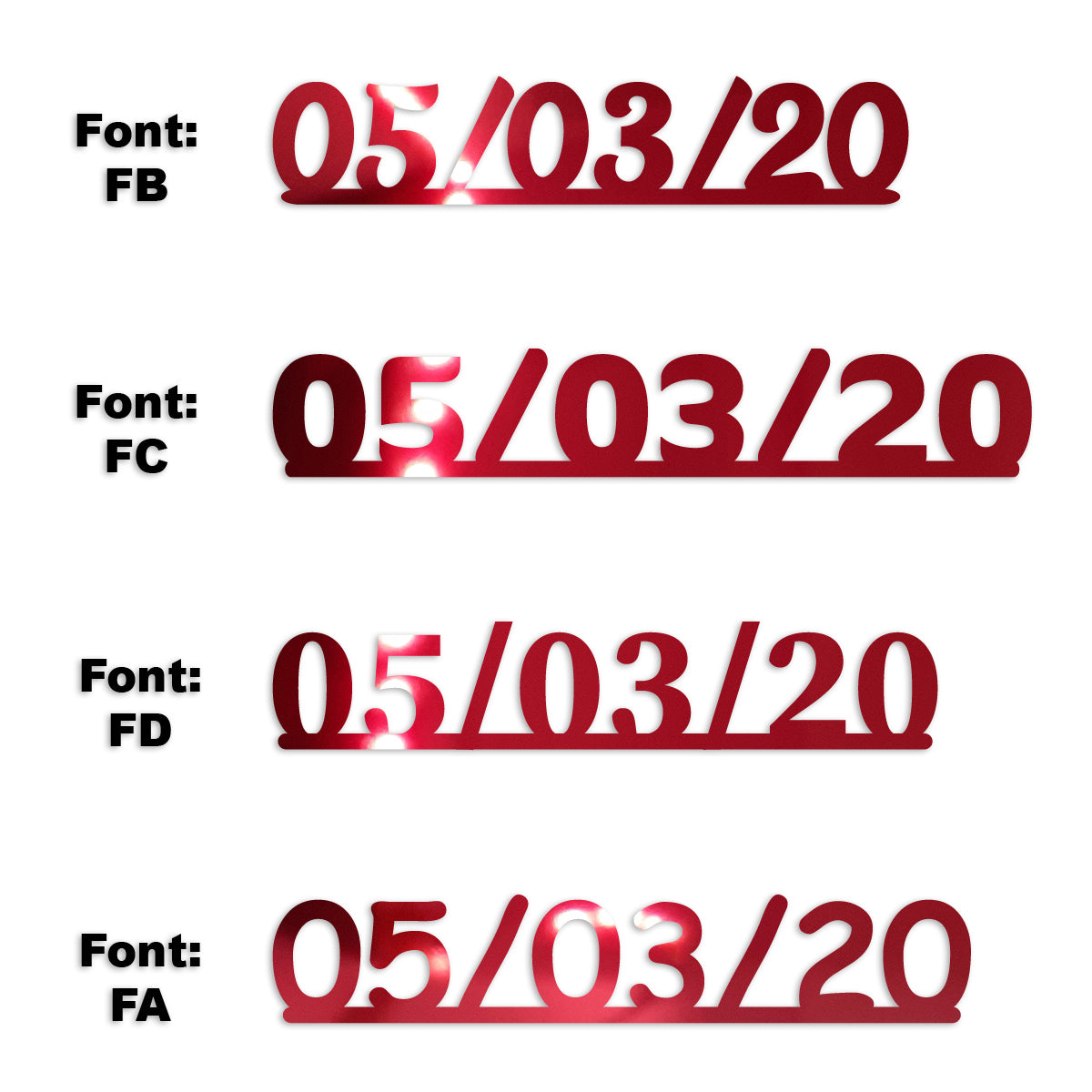 Custom-Fetti Date - 05/03/24 or 05/03/25  Red