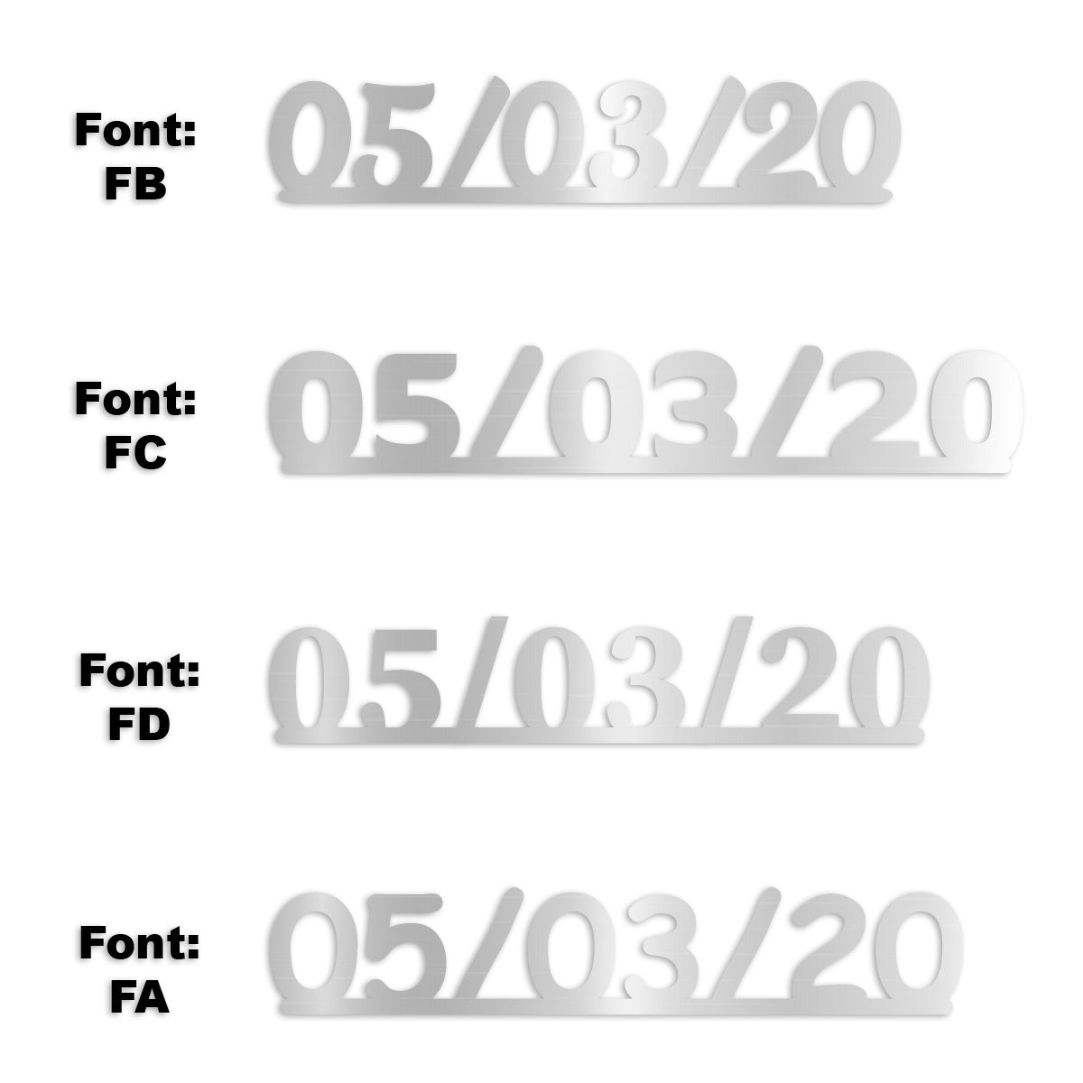 Custom-Fetti Date - 05/03/24 or 05/03/25  Silver