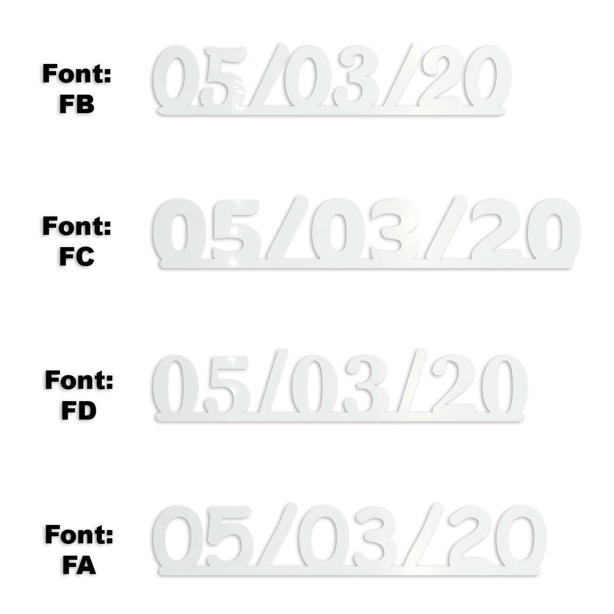 Custom-Fetti Date - 05/03/24 or 05/03/25  White