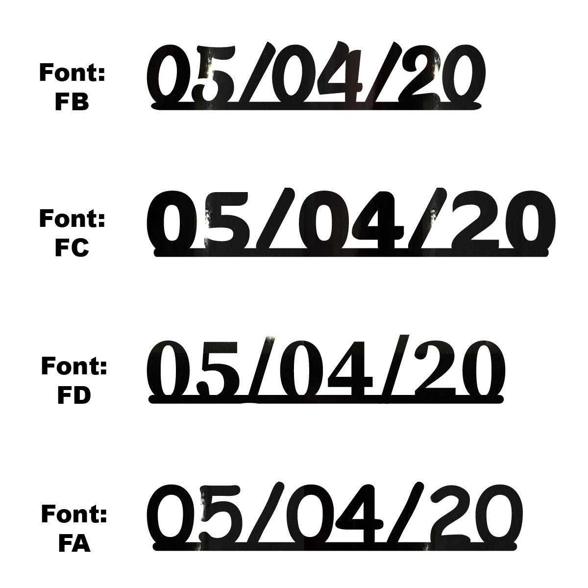 Custom-Fetti Date - 05/04/24 or 05/04/25  Black