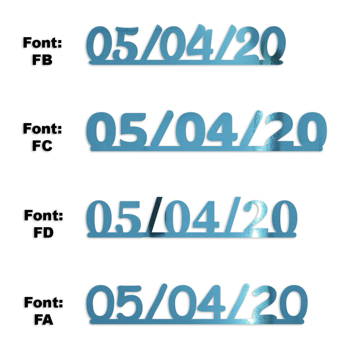 Custom-Fetti Date - 05/04/24 or 05/04/25  Blue Sky