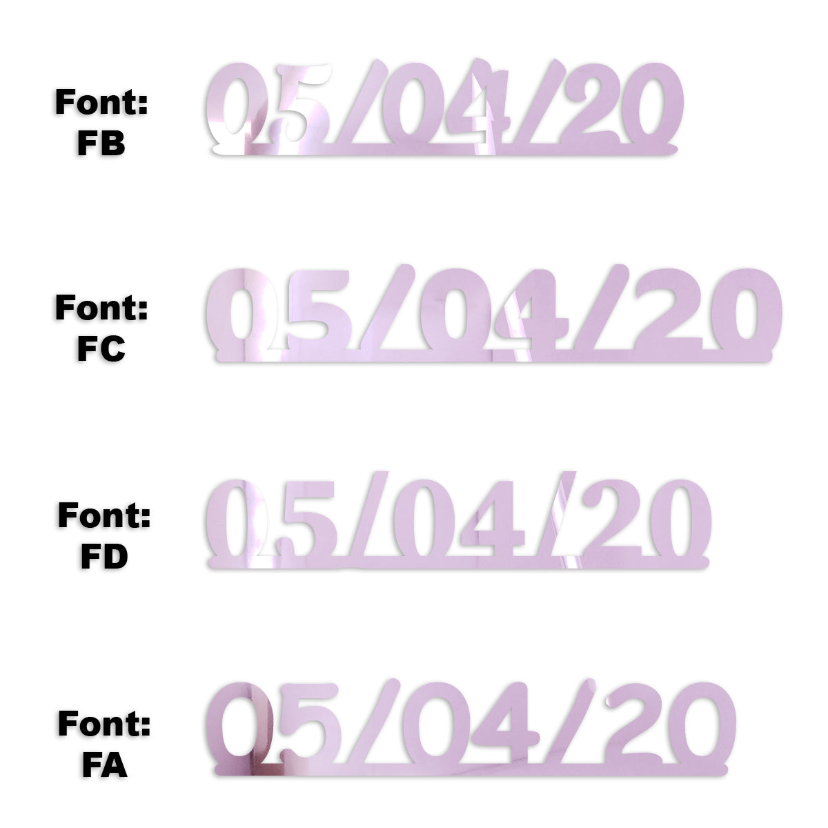 Custom-Fetti Date - 05/04/24 or 05/04/25  Pink
