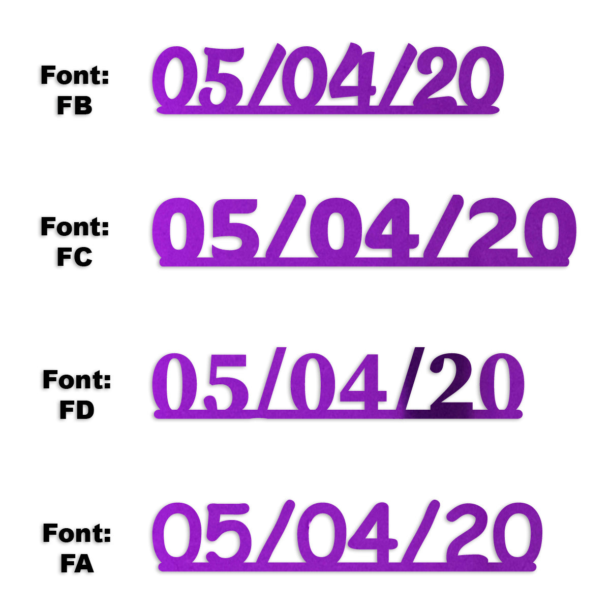 Custom-Fetti Date - 05/04/24 or 05/04/25  Purple