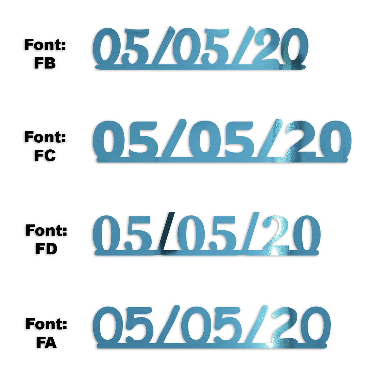Custom-Fetti Date - 05/05/24 or 05/05/25  Blue Sky