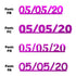 Custom-Fetti Date - 05/05/24 or 05/05/25  Fuchsia