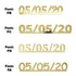 Custom-Fetti Date - 05/05/24 or 05/05/25  Gold