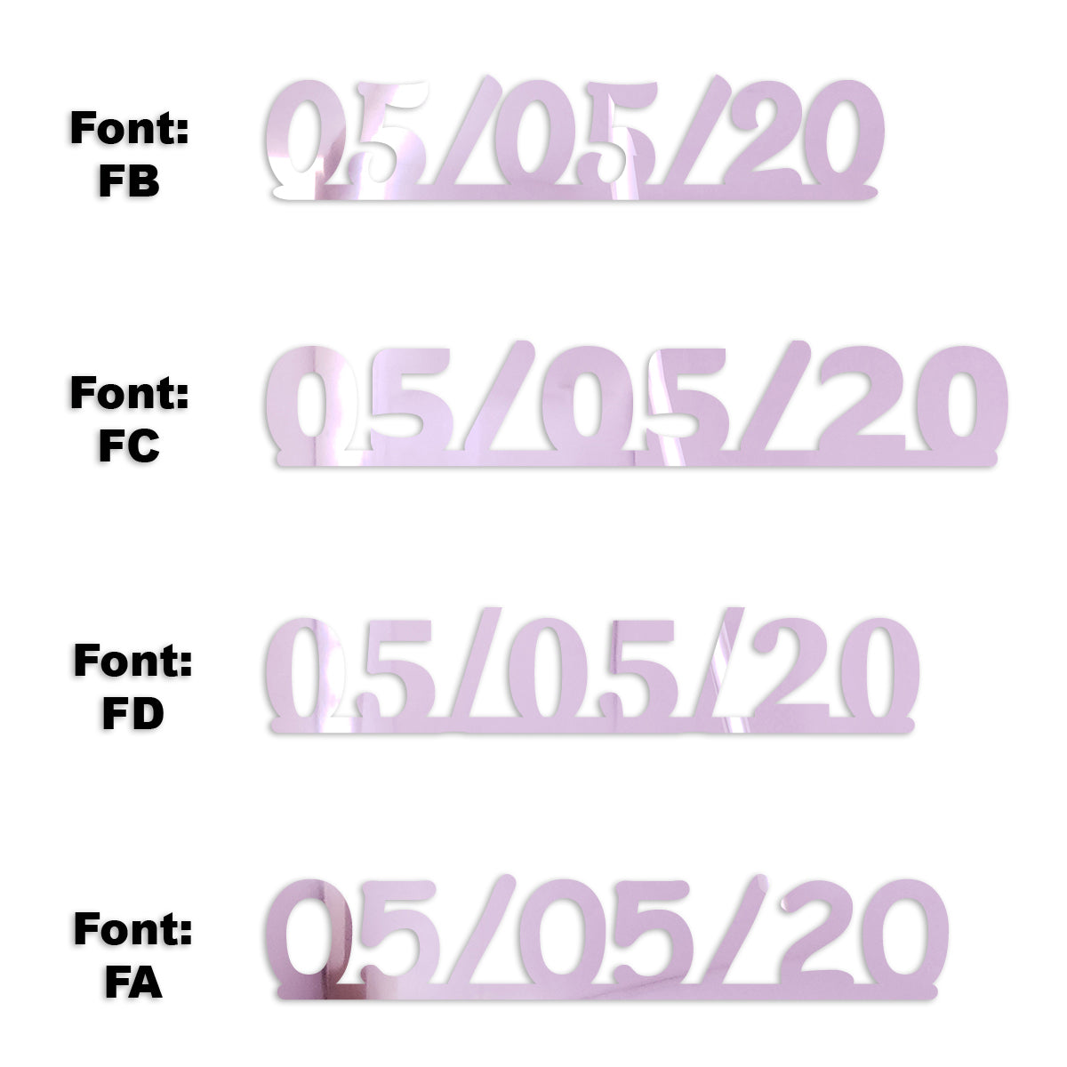 Custom-Fetti Date - 05/05/24 or 05/05/25  Pink