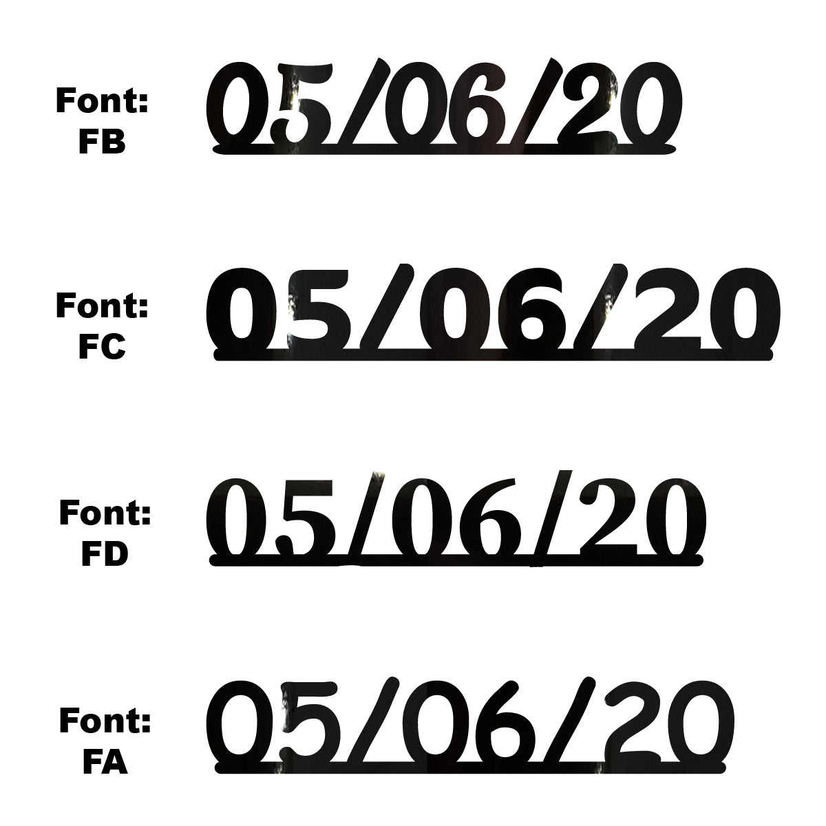 Custom-Fetti Date - 05/06/24 or 05/06/25  Black