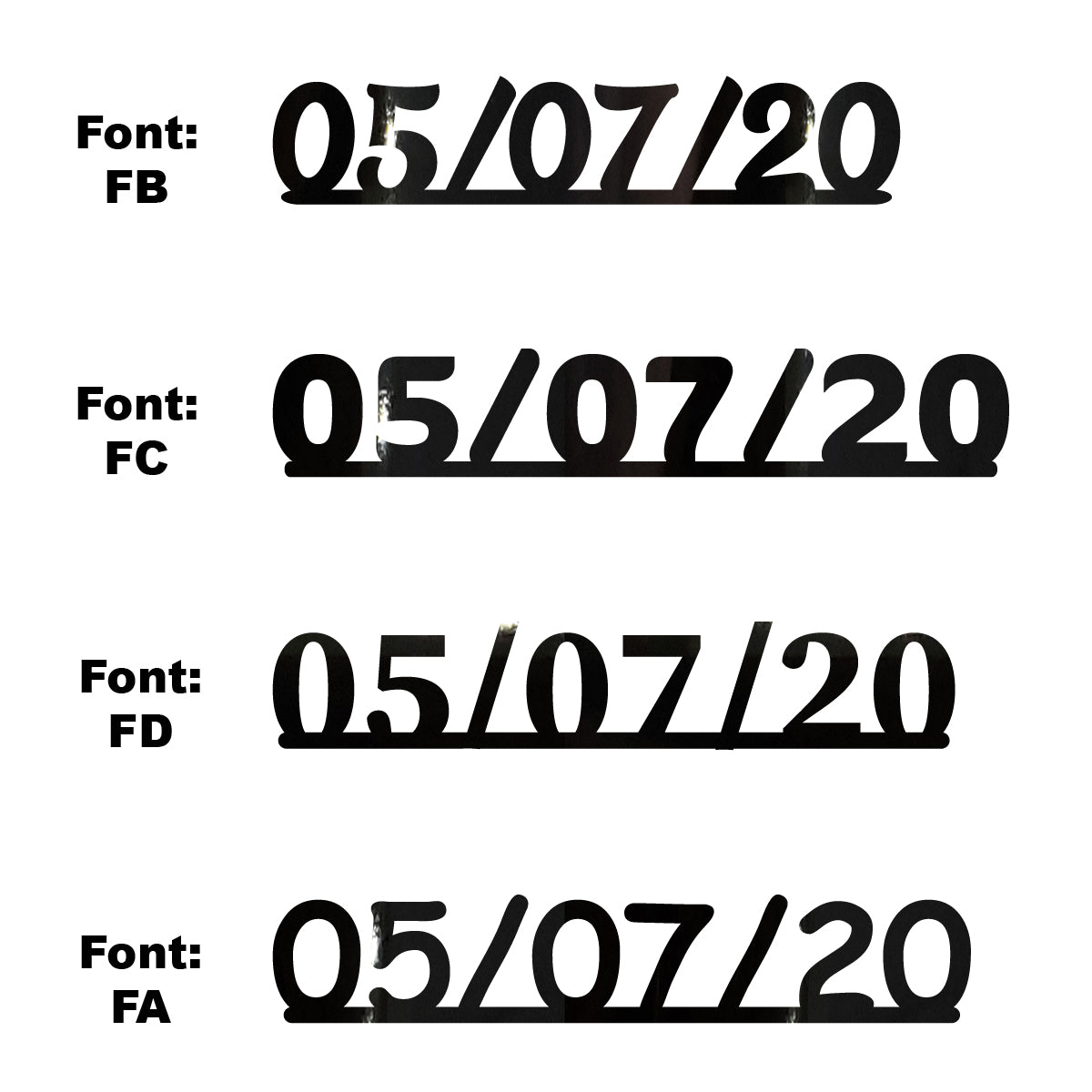 Custom-Fetti Date - 05/07/24 or 05/07/25  Black