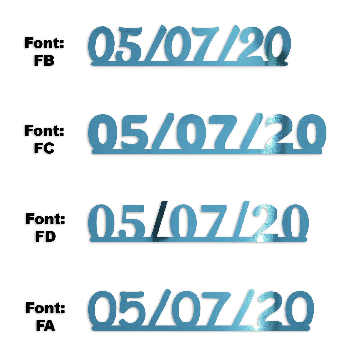 Custom-Fetti Date - 05/07/24 or 05/07/25  Blue Sky