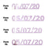 Custom-Fetti Date - 05/07/24 or 05/07/25  Pink