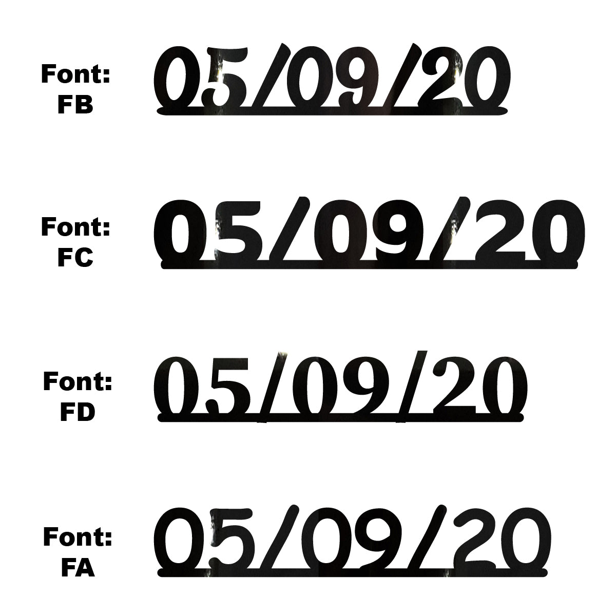 Custom-Fetti Date - 05/09/24 or 05/09/25  Black