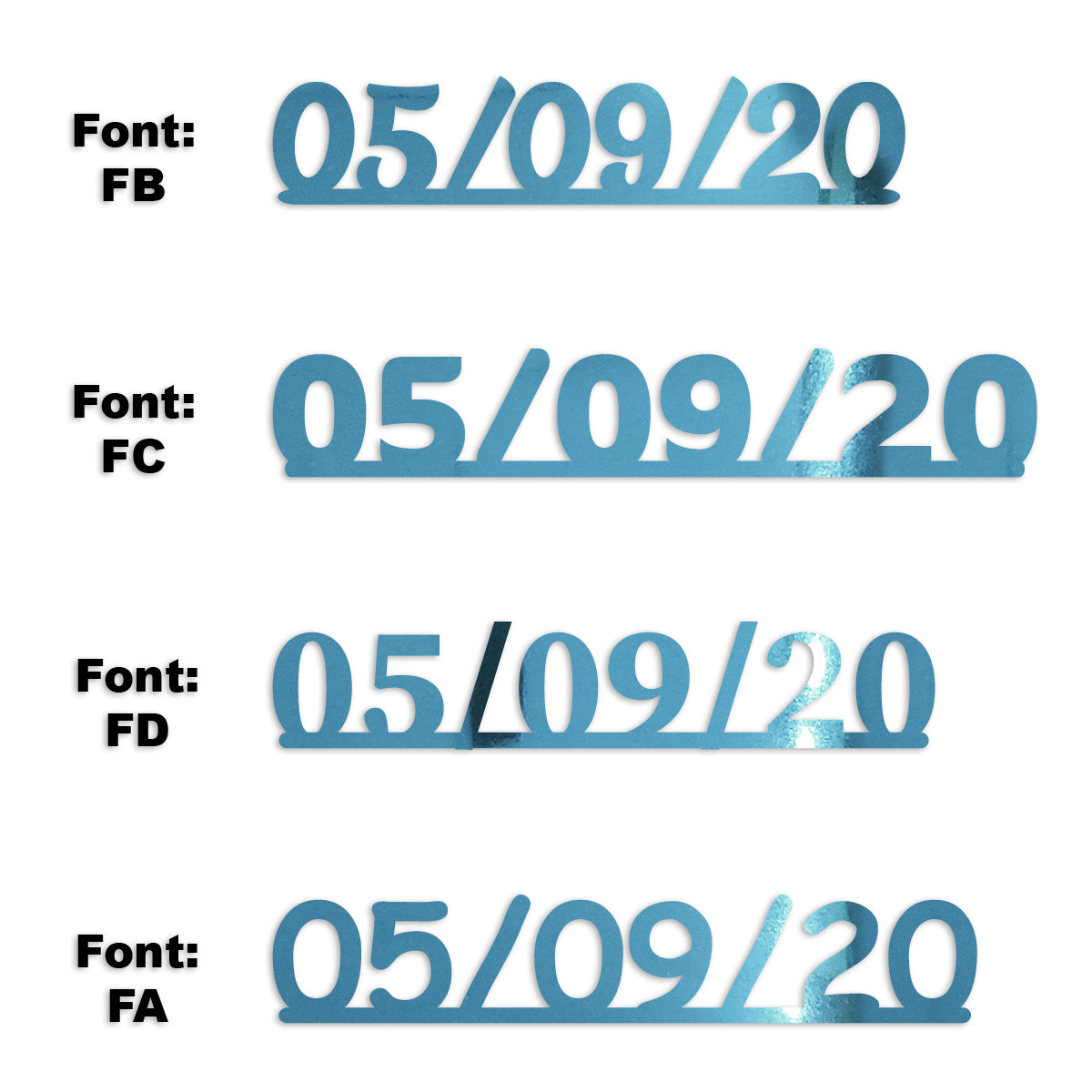 Custom-Fetti Date - 05/09/24 or 05/09/25  Blue Sky