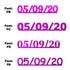 Custom-Fetti Date - 05/09/24 or 05/09/25  Fuchsia