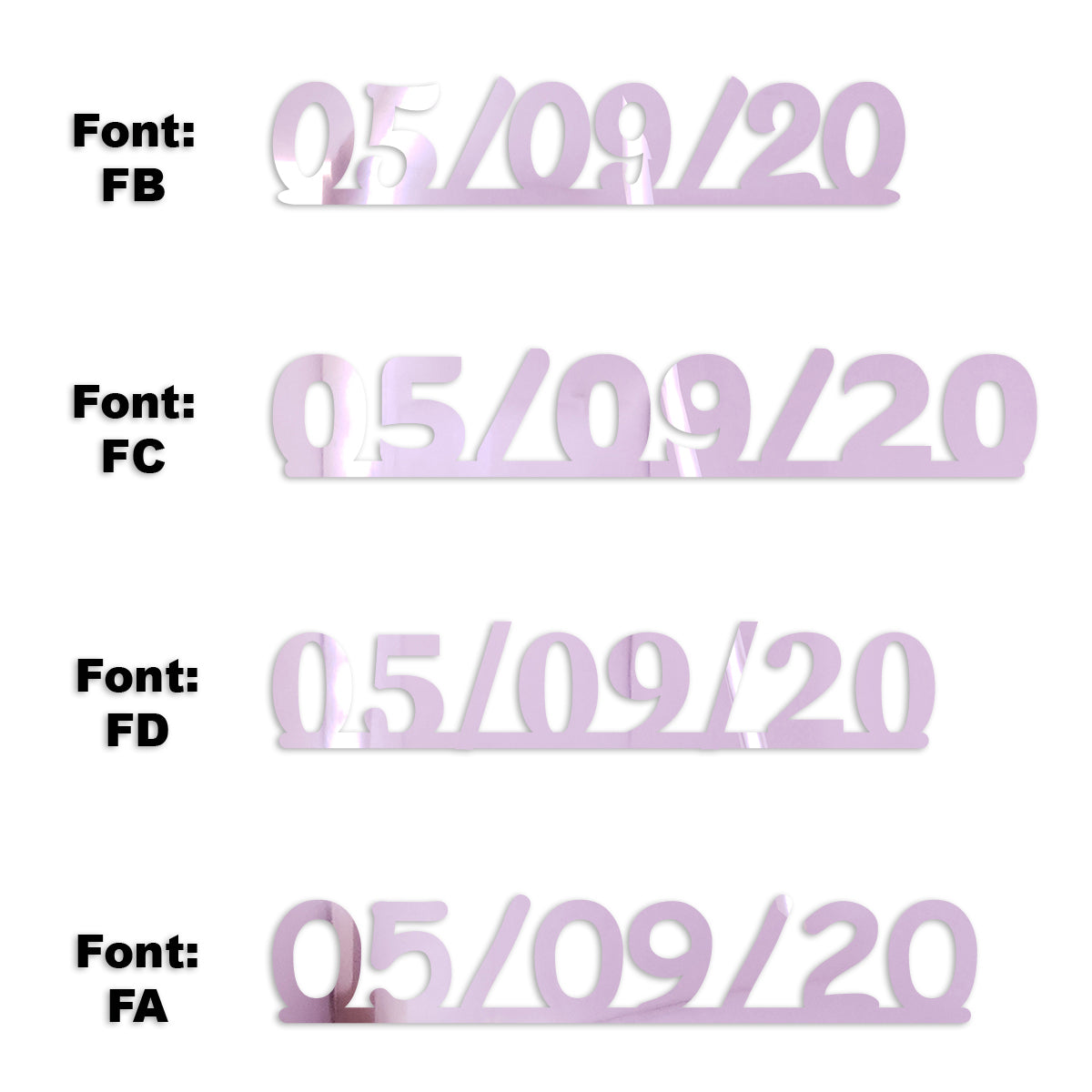 Custom-Fetti Date - 05/09/24 or 05/09/25  Pink