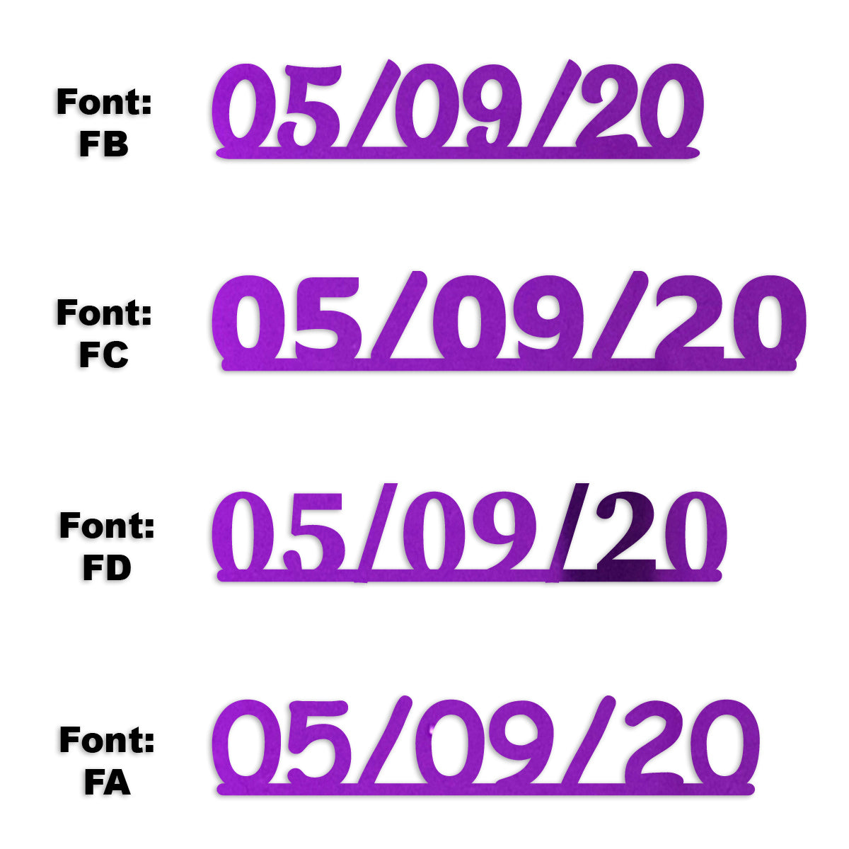 Custom-Fetti Date - 05/09/24 or 05/09/25  Purple