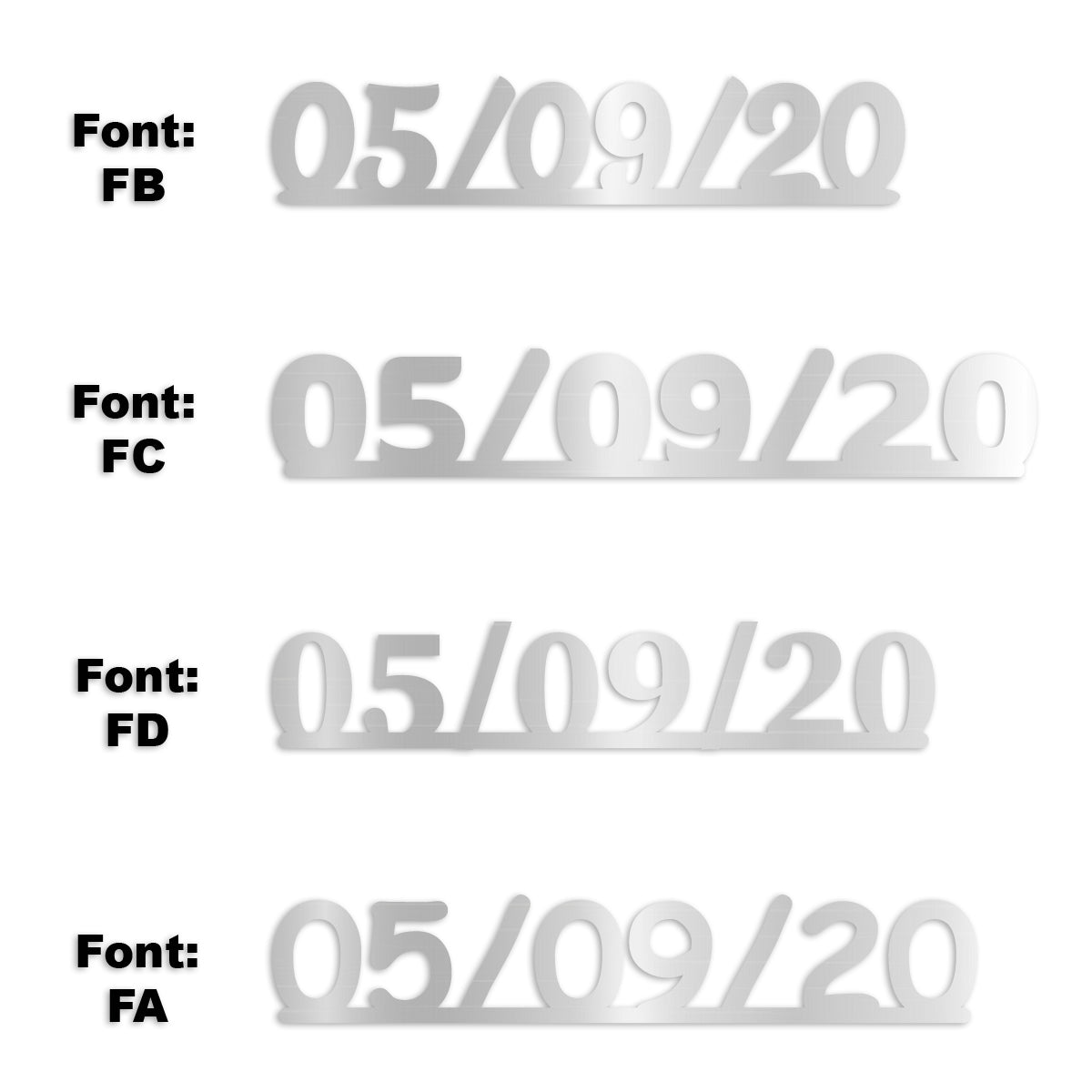 Custom-Fetti Date - 05/09/24 or 05/09/25  Silver