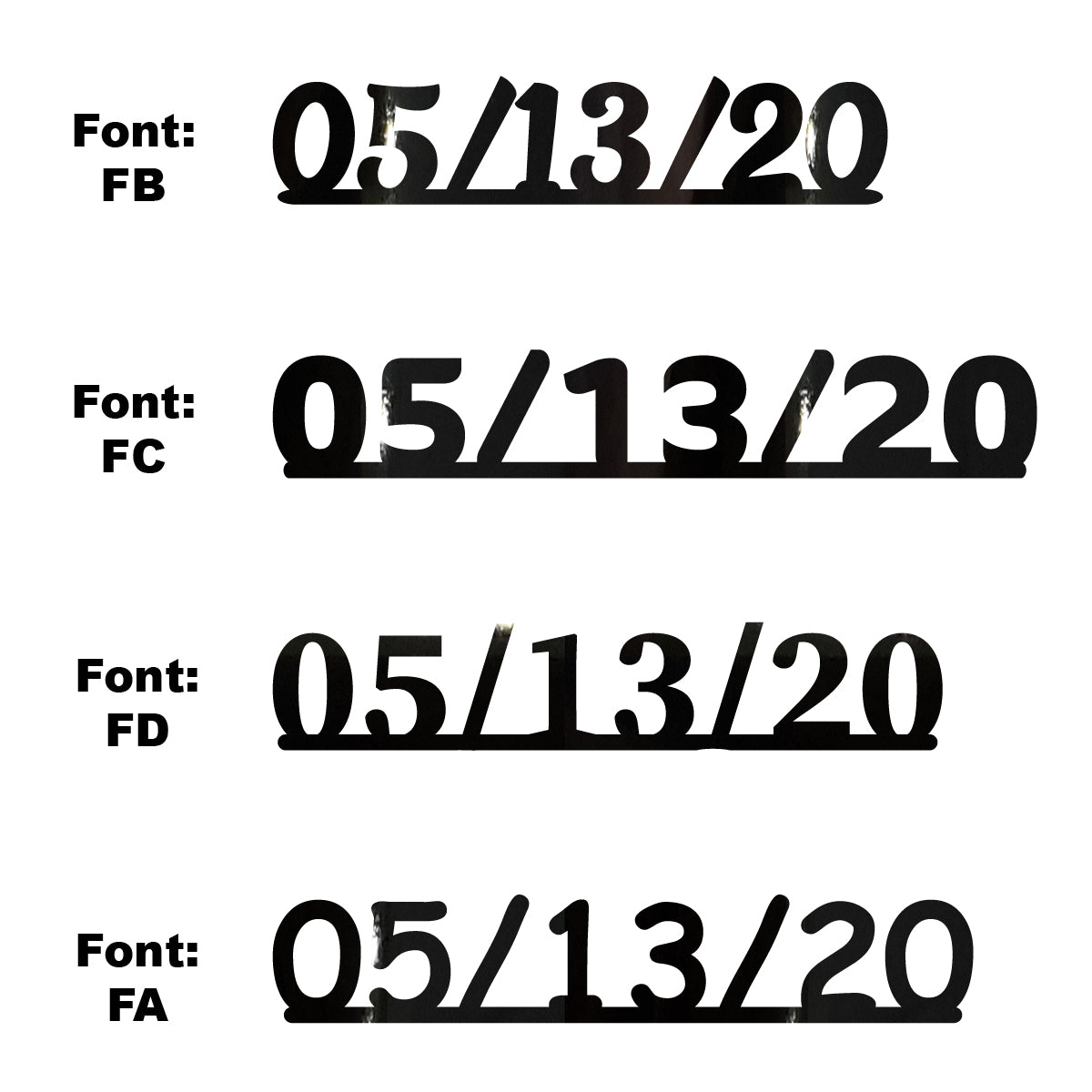 Custom-Fetti Date - 05/13/24 or 05/13/25  Black