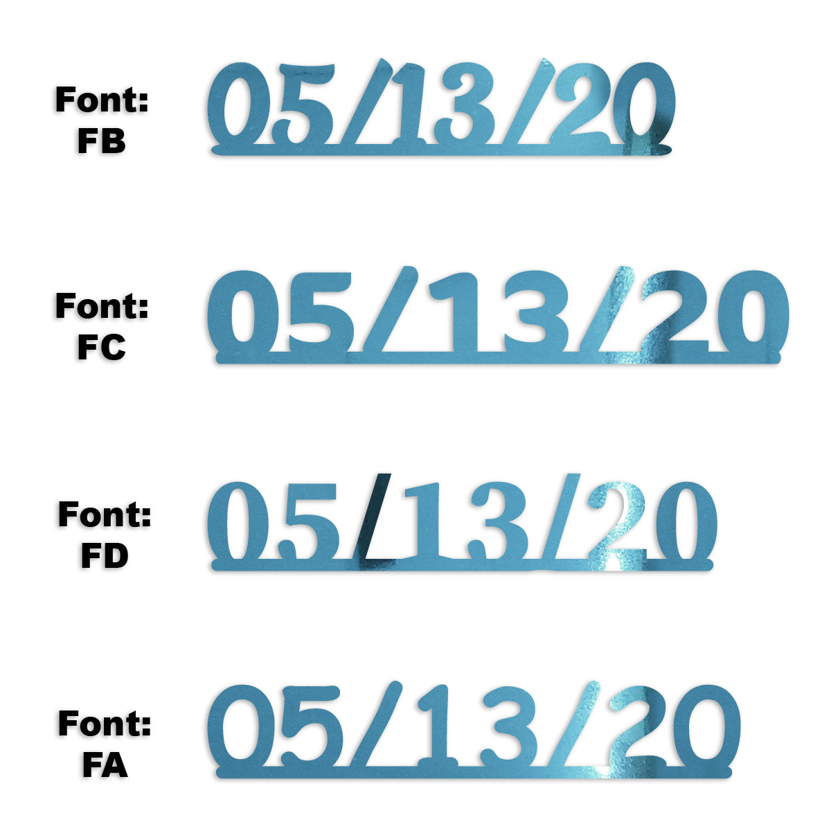 Custom-Fetti Date - 05/13/24 or 05/13/25  Blue Sky