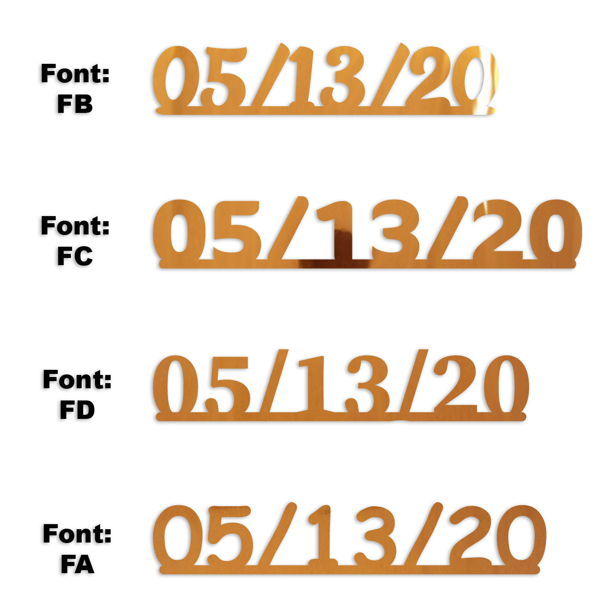 Custom-Fetti Date - 05/13/24 or 05/13/25  Orange