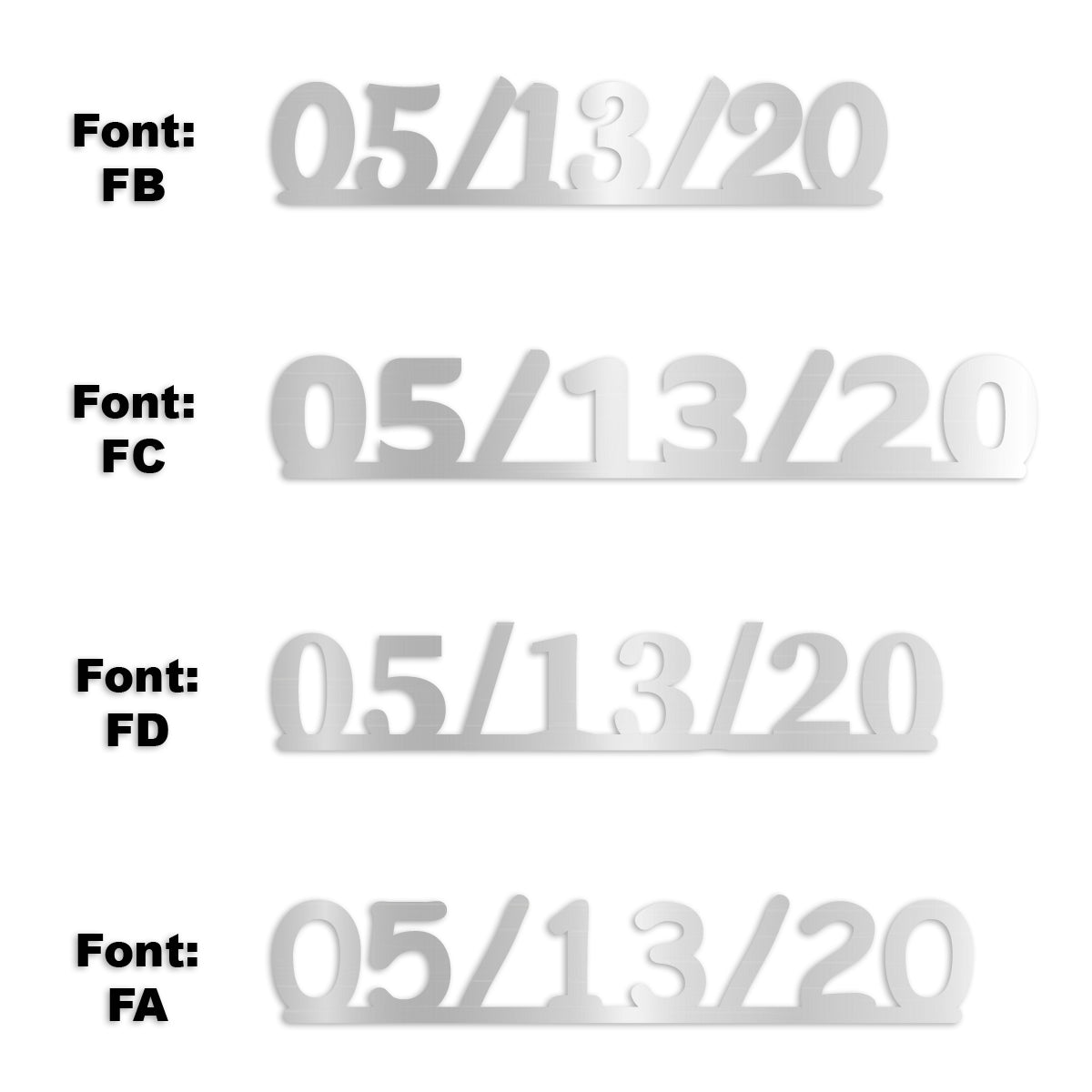 Custom-Fetti Date - 05/13/24 or 05/13/25  Silver